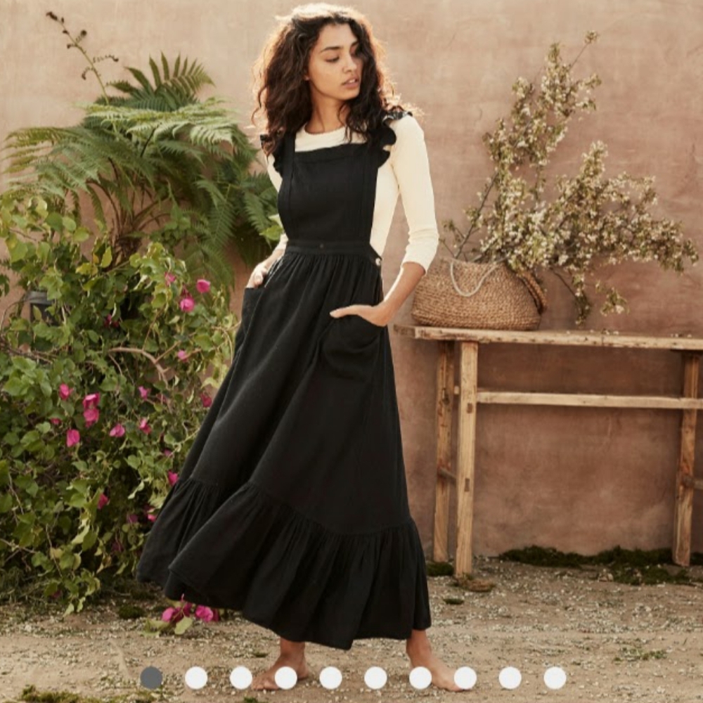 DOEN Peninsula Dress Black Size Small NWT